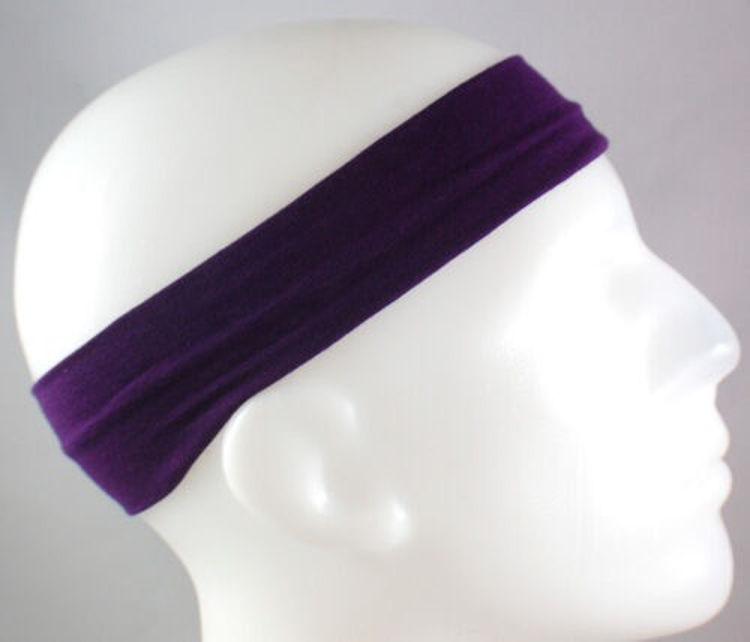 Picture of 3196- PURPLE HAIR ACCESSORY -Cotton Headband Soft Stretch